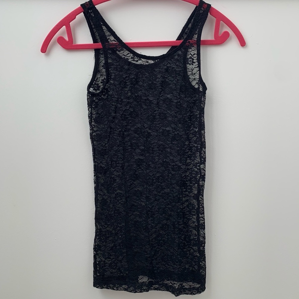 Black Lace Tank Top